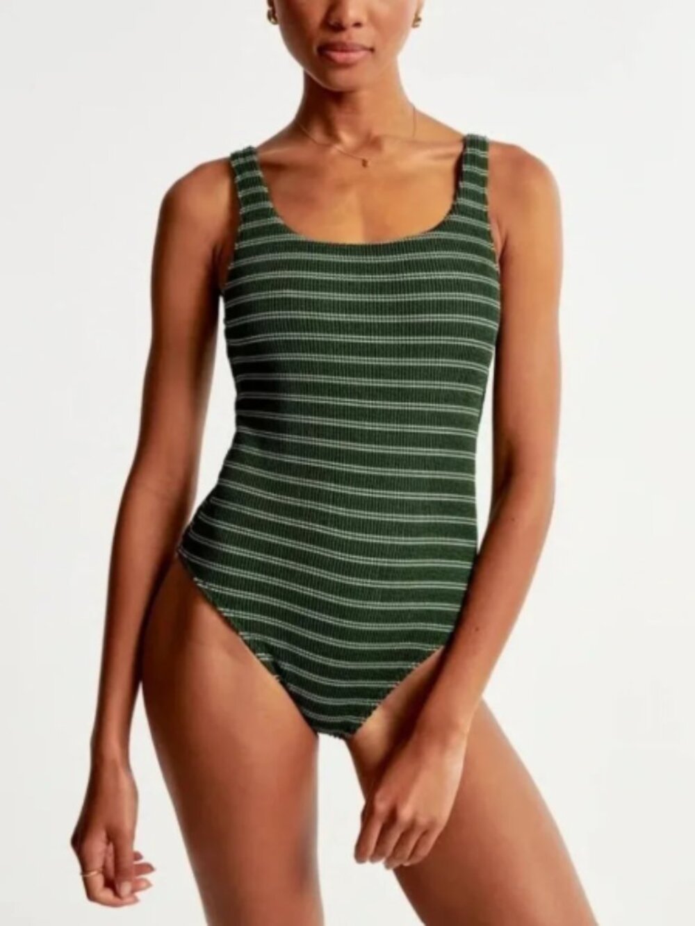 Abercrombie & Fitch Women's 90s Scoopneck One-Piece Swimsuit Size Small